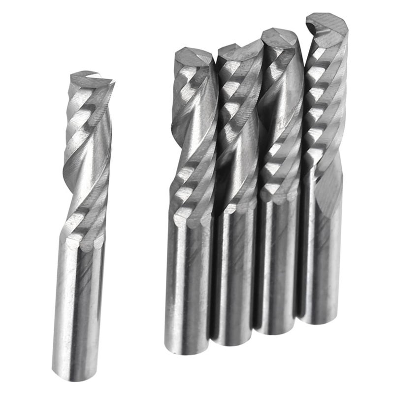 Hilitand 5pcs 6mm Shank End Mills Tungsten Carbide Single Flute Spiral Milling Cutters CNC Milling Bits - Image 4
